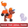 Paw Patrol, Big Truck Pups Zuma Action Figure with Clip-on Rescue Drone, Command Center Pod and Animal Friend Kids Toys Ages 3 and up