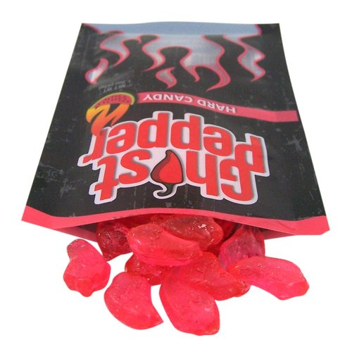 Spicy Ghost Pepper Cherry Flavored Hard Candy, 1.5 Ounce (Watermelon)
