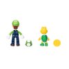 Super Mario Luigi and Koopa Troopa 4-Inch Action Figure 2-pack with 1-Up & Gold Coin Accessories, Action Figures Come with Up To 13 Points of Articulation
