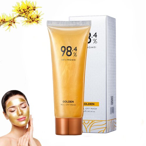 YJLYQF Gold Foil Peel Off Mask Anti-Wrinkle Gold Exfoliating Mask Gold Foil Tear-Off Mask Peeling Tearing Facial Mask for Deeply Cleans