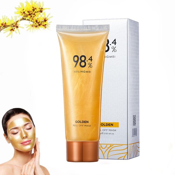 YJLYQF Gold Foil Peel Off Mask Anti-Wrinkle Gold Exfoliating Mask Gold Foil Tear-Off Mask Peeling Tearing Facial Mask for Deeply Cleans