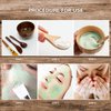 BEECO GIF2U Skincare Face Mask Mixing Bowl Set,Makeup Skin Care Products for Clay Mask,Home DIY Beauty & Personal Care Tools Kit Wood Bowl,Spatula,Spoon,Brush,Facial Headband,Wrist Washband