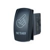 STVMotorsports Laser Backlit Green Rocker Switch The Teaser 20A 12V On/Off LED Light