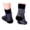 Doc Miller Ankle Compression Sleeve - Heel Brace for Heel Pain - Plantar Fasciitis Foot Wrap for Ankle Support and Neuropathy Relief - 1 Pair Black Plantar Fasciitis Wrap - Medium Size