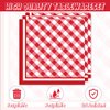 ACIYHN 40Pcs Red and White Gingham Party Decorations Disposable Checkered Birthday Plates And Napkins Serves 20 Buffalo Plaid Baby Shower Birthday Party Decorations