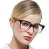 MARE AZZURO Blue Light Blocking Reading Glasses Women Computer Readers 0 1.0 1.25 1.5 1.75 2.0 2.25 2.5 2.75 3.0 3.5 4.0 5.0 6.0 (Purple, 2.50)
