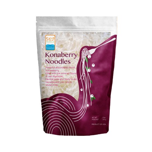 Sea Tangle Konaberry Kelp Noodles (12oz) - Low Calorie Asian Noodles for Healthy Noodle Dishes - Gluten Free, Keto Noodle Sub for Rice Noodles, Glass Noodles, Pad Thai Noodles, Vermicelli
