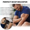 ITHW Bicep Tendonitis Brace for Pain Relief, Bicep Tendonitis Sleeve for Muscle Strains Recovery, Bicep Compression Sleeve for Men and Women (Medium, 1Pair)