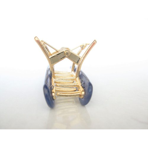 Generic Small abalone sea shell effect metal hair claw clamp clip for fine thin hair