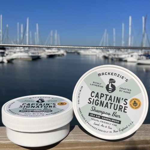MACKENZIE'S Captain's Signature Shampoo Bar - Holiday Gifts - Stocking Stuffers - Gifts for Fishermen - Gifts for Men - Deep Cleaning - Travel Friendly - 3.5 OZ