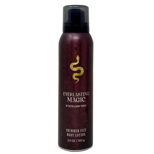 Bath & Body Works Everlasting Magic Shimmer Fizz Body Lotion with a Himalayan Salts Springs Sample Soap.