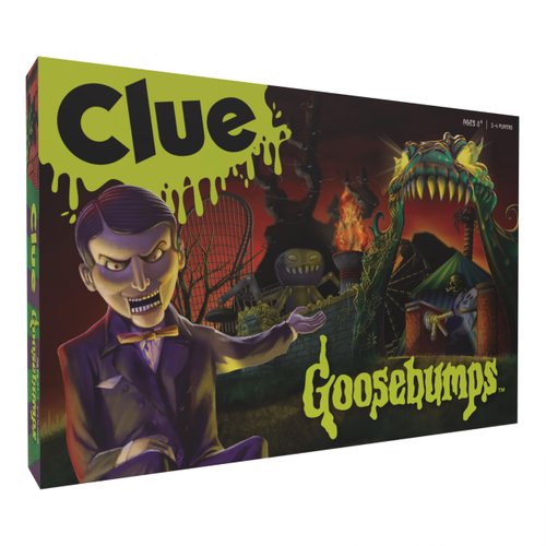 CLUE: Goosebumps, Classic Board Game Inspired R.L. Stine’s Goosebumps Novels, Thwart Slappy's Sinister Plan with Friends and Family of All Ages, Officially Licensed Scholastic Merchandise