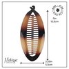 Tortoise Shell 5 Inch Banana Clip Hair Clincher Rounded Edges Hair Comb