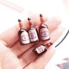Juland 40PCS Miniature Mini Beer Drinks Decoration Beer Glass Model Mixed Wine Coffee Resin Sets Simulation Instant Model Scene Mini Tableware Dolls House