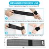 HGBOO Compression Wrist Bands (2 PCS), High-Elastic Wrist Straps Wrist Wraps Wrist Brace for Sports Weightlifting Tennis Basketball Tendonitis Carpal Tunnel Arthritis - Breathable Fabric (Black)