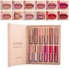 FantasyDay 12Pcs Long-Lasting Matte Nude Lip Gloss Lipstick Lip Plumping Makeup Gift Sets for Girls and Women, Waterproof Lipgloss Lip Stain Liquid Lipcolor - Highly Pigmented Color and Instant Shine