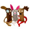 Cate & Levi - Dog Toy Water Bottle Cruncher - No Squeaker Quiet - Bottle Cover Dog Toy – Durable (Bunny)