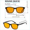 THL Blue Light Blocking Glasses for Better Sleep - 99.5% Blue Light Glasses for Women Men - Amber Orange Blue Blocker Glasses - Migraine Glasses - fl 41 Light Sensitivity Blue Light Blocker Glasses