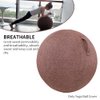 EKDJKK Balance Ball Cover, Yoga Ball Cover with Handle, Exercise Ball Cover, Sitting Ball Cover, Yoga Ball Accessories, Foldable Lightweight Yoga Ball Cover Anti Scratch Protective Skin (Beige, 55cm)