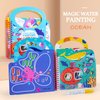 Water Coloring Book for Toddlers Water Painting Book Travel Toys No-Mess Coloring Activity Book Girls Boys Paint with Water Drawing Sticker Book