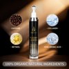 Caffeine Eye Cream, Under Eye Cream for Dark Circles and Puffiness, Eye Serum Anti-aging, Brightens, and Fine Lines, Eye Cream with 360° Eye Roller Massage Ball 20ML