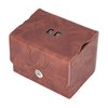 Zoopin Leather Deck Box with Built-in Spinning Life Counter (Brown)