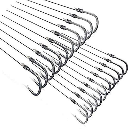 ZRUOYI Joyiii Small Fishing Hooks with Mono Line,Super Strong Sharp Fishing Hook on Nylon Fishing Line Fishing Accessories for Baits (7#(3.3lb-5.5lb))