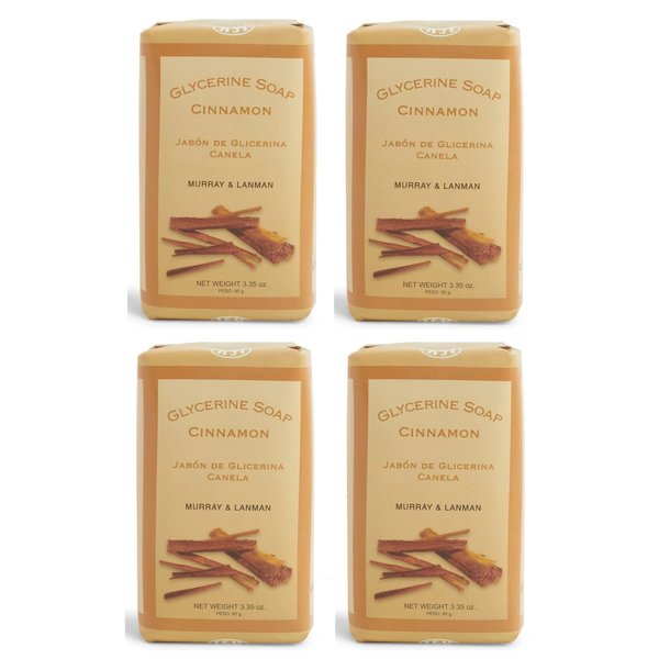 Generic Murray & Lanman Cinnamon Soap Bar 3.35 Oz (Pack of 4)