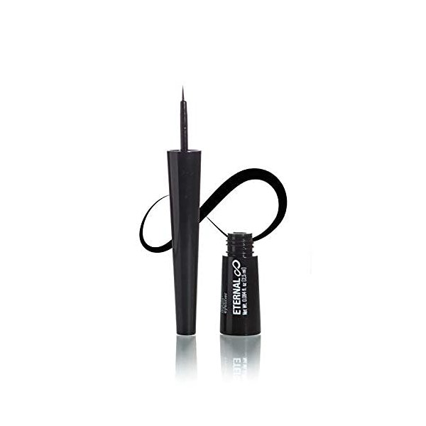 Eternal Professional Waterproof Liquid Eyeliner – Easy Glide, Quick Dry, Long Lasting inkwell with Thin Tip and Non-Smudge Formula – For Natural or Dramatic Effect with Matte Finish