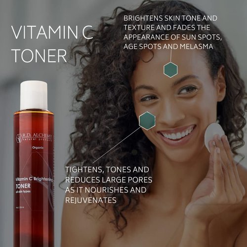 RD Alchemy - Natural & Organic Vitamin C Toner - Tighten, Tone and Brighten for Radiant Skin!