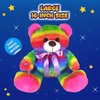 The Noodley Light Up Rainbow Teddy Bear Stuffed Animal LED Plush Night Light Sleep Toy for Girls Birthday (16 inch)