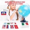 Zastic! World Flags Flashcards - 245 Country Flags, Capitals, Language, and Continents - Gloss Laminated - Country Flags of The World Flash Cards - Country Flash Cards - Geography Kids Flash Cards