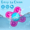 Guibola Suction Cup Spinner Toys for 1 Year Old Boy Girl 3PCS Spinning Toys for Toddlers 1-3 Sensory Toys Infant Bath Toys Travel Toys for Babies 10-12 Months, First Birthday Baby Gifts for 1 Year Old