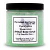 The Soap Exchange Sugar Body Scrub - Eucalyptus & Spearmint Scent - Hand Crafted 8 fl oz / 240 ml Natural Artisan Skin Care, Shea Butter, Exfoliate, Moisturize, & Protect. Made in the USA.