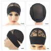 YANTAISIYU 1 Piece Headband Wig Cap Wig Grip Band Front Lace Wig Cap with Adjustable Elastic Headband Wig Caps for Making Wigs