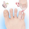Hoogoo Pinky Toe Separators, Translucent Gel Toe Protector Spreader Small Silicone Toe Spacers, Cushions for Curled Overlapping Separate Toe Correct