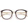 Cyxus TR90 Cat Eye Women Eyewear Frames Round Stylish Retro Metal Ultra Light Blue Light Glasses UV Blocking Eyeglasses