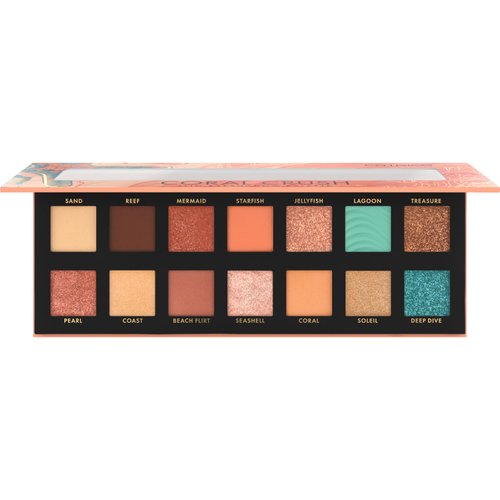 Catrice | Coral Crush Slim Eyeshadow Palette | 14 Highly-Pigmented Matte, Shimmer, & Metallic Shades | Vegan & Cruelty Free