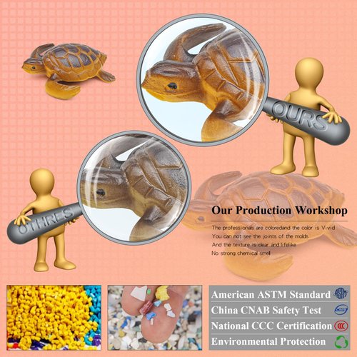 BRETOYIN Mini Sea Animals Figurines Fish Set 18PCS Whale Bath Toys Figure Whale Ornament for Kids Toddlers Preschool Educational Playset