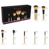 SHANY Bamboo Makeup Brush Set - Vegan Professional Makeup Brushes With Premium Synthetic Hair & Cotton Pouch for Easy Brush Storage - 7pc
