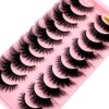HBZGTLAD New 10 Pairs Natural Thick False Eyelashes Fake Lashes Long Makeup 3d Mink Lashes Extension Eyelash Mink Eyelashes for Beauty (M75)