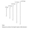 5Pcs Silver Stainless Steel Necklace Extender Chain Links Silver Lobster Necklace Extenders for Necklaces Bracelet Anklet Stainless Steel Chain Extenders for Jewelry Making (2in 3in 4in 5in 6in)
