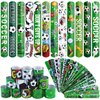 durony 48 Pieces Soccer Snap Bracelets Wristbands Sport Slap Bracelets for Soccer Party Favors Classroom Prizes Birthday Gifts, Soccer Theme