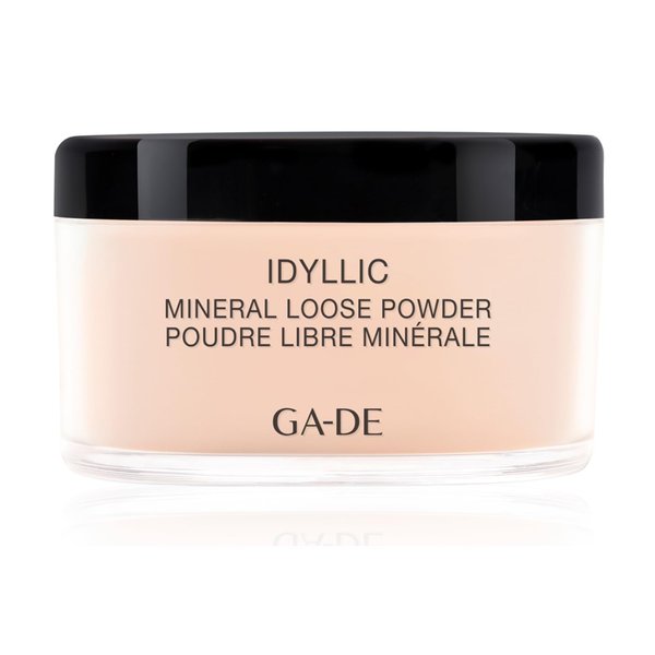 GA-DE Idyllic Mineral Loose Powder - Lightweight Setting Powder Makeup - Provides Antioxidant Protection and Blurs Imperfections - 100 Nude - 0.88 oz
