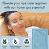 Blue Oasis Under Eye Patches for Puffy Eyes and Dark Circles - 20 Pairs Brightening Oceanic Blue, Hyaluronic Acid and Collagen Eye Care Gel Pads, Relaxing Self Care and Home Spa Gifts for Women