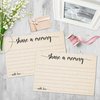 321Done Share a Memory Card (50 Cards) 4" x 6" - for Celebration of Life Birthday Anniversary Memorial Funeral Graduation Bridal Shower Game - Made in USA - Kraft Tan