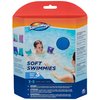 Swimways Soft Swimmies Toddler Floaties, Learn-to-Swim Inflatable Pool Floats & Arm Floaties, Swimming Pool Accessories for Kids Aged 3-5, Blue