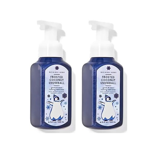 Bath and Body Works Gentle Foaming Hand Soap 8.75 Ounce 2-Pack (Frosted Cocount Snowball)