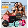 Intensive Tanning Cream, Self Tanning Accelerator Gel for Outdoor Sun & Tanning Beds (Watermenlon)