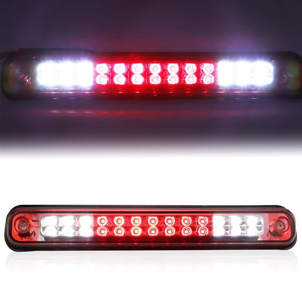 Tresound LED Third 3rd Brake light for 1988-2000 Chevy GMC C/K 1500 2500 3500 Rear Cargo Lamp High Mount Stop light (Red)